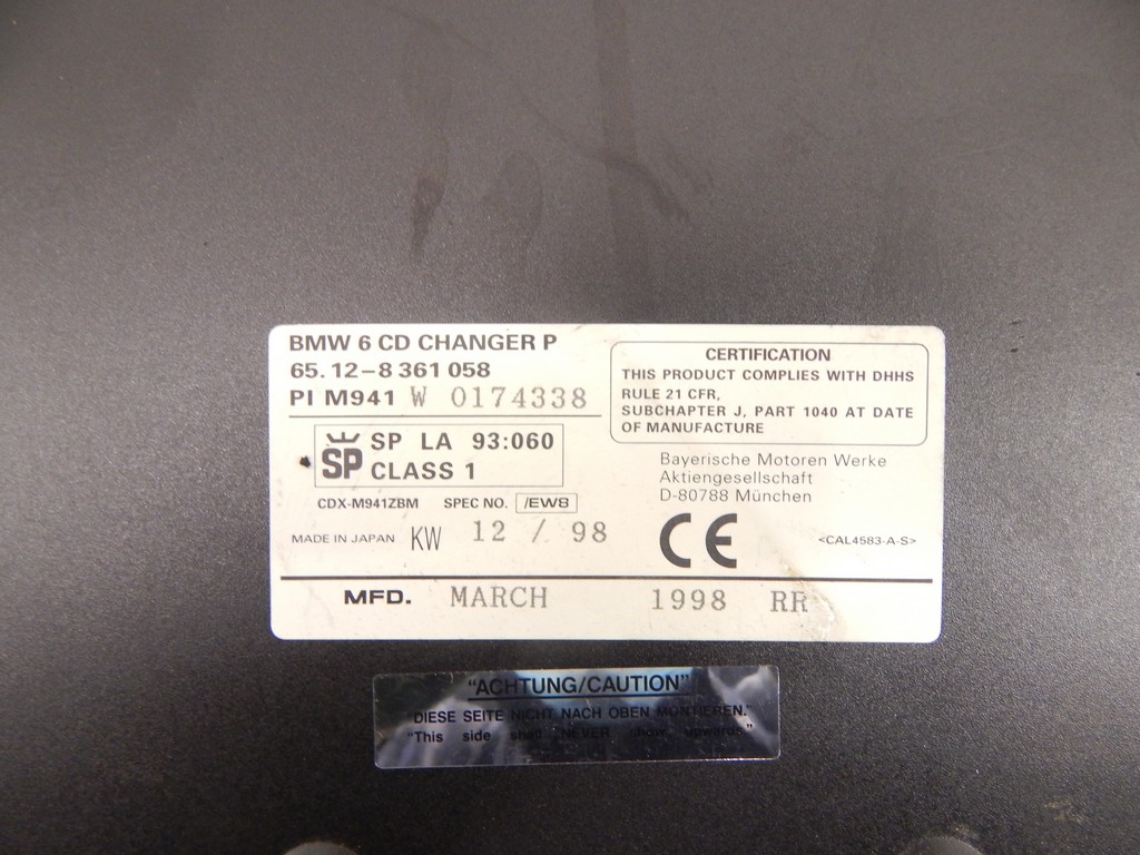 Чейнджер компакт дисков BMW 7-Series (E38) купить в России