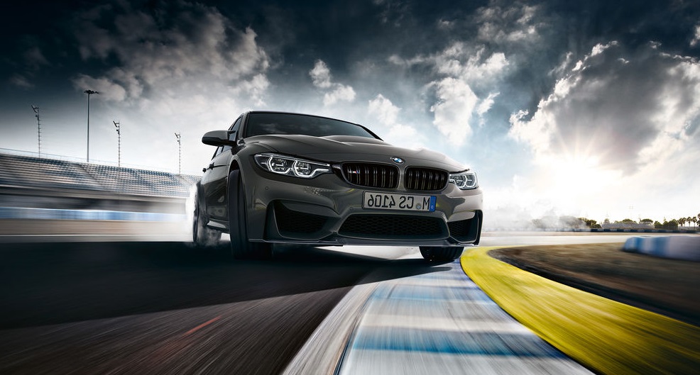 BMW M3 CS on the road